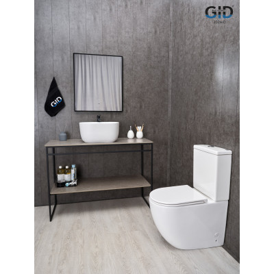 Накладная белая матовая раковина для ванной Gid Creativo N9302wg