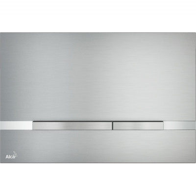 Кнопки смыва AlcaPlast FLAT ALUNOX STRIPE металл–матовый