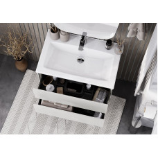 ТУМБА AQUATON Сохо 75 (Слэйт / Галька серая) 1A258101AJ9A0 С РАКОВИНОЙ Santek ЭЛИНА 75 1WH501619
