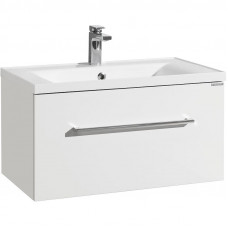Тумба Aquaton Мадрид 80 М белый 1A126801MA010 с раковиной Aquaton АЙРИС 80 1A722931AG010