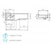 Раковина Aquaton Отель 2/127 правая белая с навесами 1A70123WOT01R