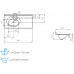 Раковина Aquaton Отель 3/120 левая белая с навесами 1A70093NOT01L