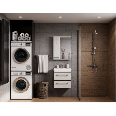 Зеркальный шкаф Aquaton РОНДА 55 (Дуб Сомерсет) 1A208602RSC2L