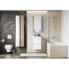 Зеркальный шкаф Aquaton СКАНДИ 45 белый 1A252002SD010