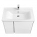 Тумба Aquaton Стоун 80 (Белый Глянцевый) 1A228201SX010 с раковиной Santek МИРАНДА 80 1WH302251
