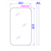 Зеркало Aqwella RM 50 x 90 см, белый, RM0205W