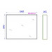 Зеркало Aqwella Basic 100 x 80 см, дуб золотой, BAS0210DZ