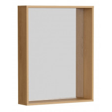 Зеркало Aqwella Basic 60 x 75 см, дуб золотой, BAS0207DZ Зеркало Aqwella Basic 60 x 75 см, дуб золотой, BAS0207DZ