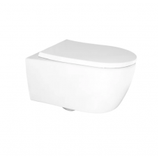 Azario Nemi AZ-1293WH униаз подвесной безободковый с микролифтом, глянцевый белый