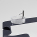 Раковина Ceramicanova Cristal чаша накладная круглая 360*360*112мм, прозрачная, CN6062