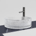 Раковина Ceramicanova Cristal чаша накладная круглая 360*360*112мм, прозрачная, CN6062