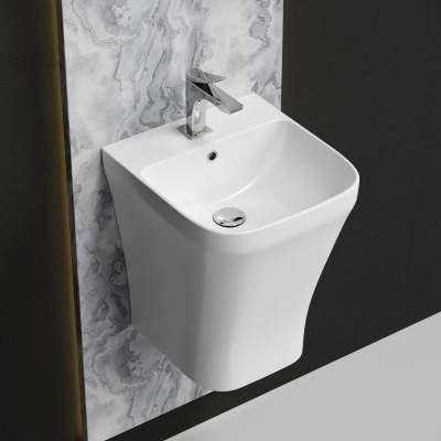 Раковина моноблок подвесная Ceramicanova DION, CN6067