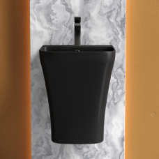 Раковина моноблок подвесная Ceramicanova DION, черный матовый,  CN6067MB