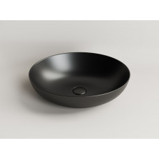 Умывальник чаша накладная овальная (цвет Чёрный Матовый) Ceramica Nova Element 520*395*130мм CN6017MB