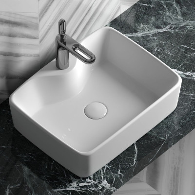 Умывальник чаша накладная прямоугольная Ceramica Nova Element 480*370*130мм CN6033