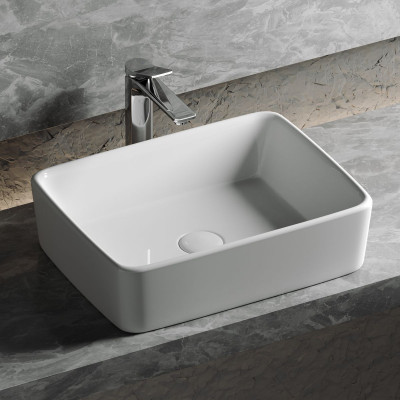 Умывальник чаша накладная прямоугольная Ceramica Nova Element 480*370*130мм CN6037