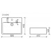 Умывальник чаша накладная прямоугольная Ceramica Nova Element 500*410*160мм CN6040