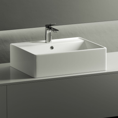 Умывальник чаша накладная прямоугольная Ceramica Nova Element 590*450*160мм CN6046