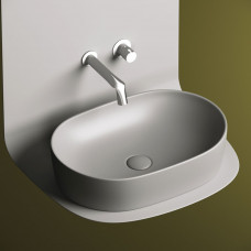 Умывальник чаша накладная овальная (цвет Антрацит Матовый) Ceramica Nova Element 600*415*135мм CN6047MH