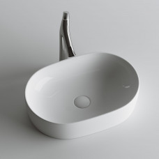 Умывальник чаша накладная овальная Ceramica Nova Element 600*415*135мм, белый,  CN6047