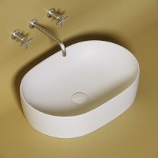Умывальник чаша накладная овальная (цвет Белый Матовый)  Ceramica Nova Element 600*415*135мм CN6047MW