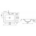 Раковина накладная прямоугольная Ceramica Nova Element 610*457*137мм CN7011