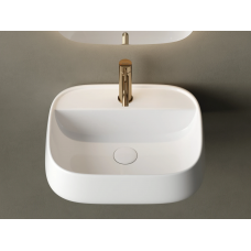 Раковина подвесная Ceramicanova Источник (Fonte) с отверстием под смеситель 500x420x145 белый CN5051