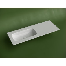 Раковина накладная Ceramica Nova Grace 120 с чашей слева CN7020 белая