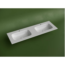 Раковина накладная Ceramica Nova Grace 140 с двумя чашами CN7022 белая