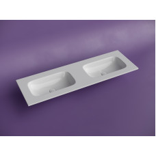 Раковина накладная Ceramica Nova Grace 140 с двумя чашами CN7022wx белая