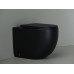 Напольный приставной унитаз Ceramicanova Metropol Rimless, черный матовый,  CN4004MB