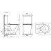 Напольный пристенный унитаз Ceramicanova Metropol Rimless, черный матовый,  CN4001MB