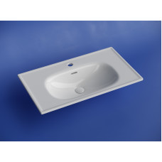Раковина накладная CERAMICANOVA Sabo с отверстием под смеситель 800x460x130 белый, CN13002