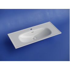 Раковина накладная CERAMICANOVA Sabo с отверстием под смеситель 1000x460x130 белый, CN13003
