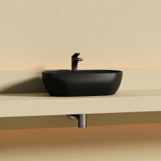Раковина накладная Ceramica Nova Twist 50 CN12001MB черная матовая