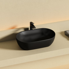 Раковина накладная Ceramica Nova Twist 50 CN12001MB черная матовая