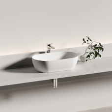 Раковина накладная Ceramica Nova Twist 50 CN12001MW белая матовая