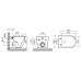 Унитаз подвесной Ceramicanova Uno Rimless с микролифтом, безободковый, CN11001