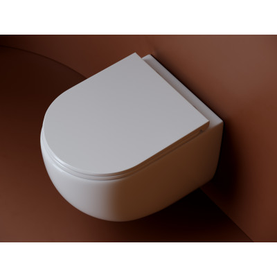 Унитаз подвесной Ceramicanova UP Rimless с микролифтом, безободковый, CN4007