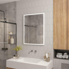 Зеркало с подсветкой Континент Kant Frame White Led 600х800 ЗЛП944, 4630075693751