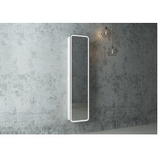Зеркальный шкаф подвесной с подсветкой Континент Modulo Lorenzo 400х1600, МВК009, 4660124926981 белый