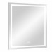 Зеркало КОНТИНЕНТ Verte LED 800х900 с часами, ЗЛП630