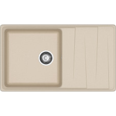 Мойка кухонная GranFest LEVEL 860L, 1 чаша+крыло, 860*500мм, кашемир, GF-LV-860L