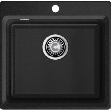 Мойка кухонная GranFest LEVEL 510, 1 чаша, 510х500мм, графит, GF-LV-510