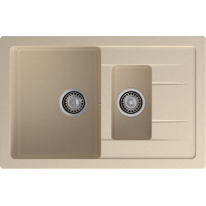 Мойка GRANFEST GF-Q775KL 1,5 чаши 770*500 мм (кашемир)