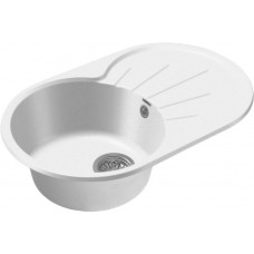 Мойка GRANFEST GF-R750L чаша + крыло 750*460 мм, овал (Иней)