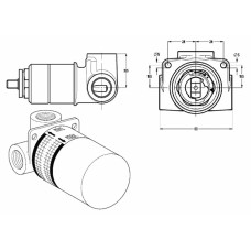 Скрытая монтажная часть для смесителя Hansa Vario 50500100