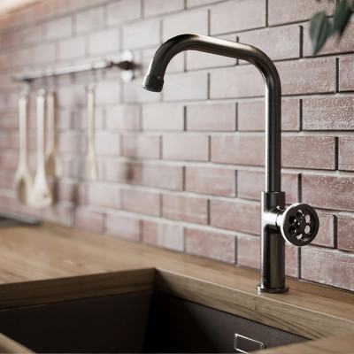 Смеситель для кухни Iddis Grange GRAGM00i05 графит матовый