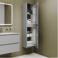 Пенал подвесной, 40 см, светло-серый, Edifice, IDDIS, EDI40L0i97