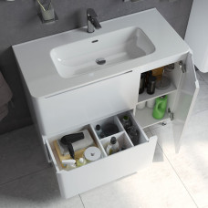 Тумба с умывальником, напольная, 100 см, белая, Edifice, IDDIS, EDI10WFi95K